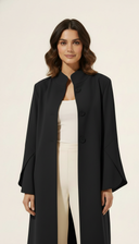 The Aabidah Structured Sleeve Open Abaya