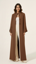The Aabidah Structured Sleeve Open Abaya