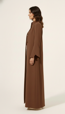 The Aabidah Structured Sleeve Open Abaya