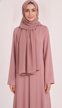The Khansa Shawl Collar Button Front Abaya