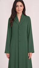 The Khansa Shawl Collar Button Front Abaya