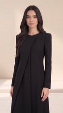 The Afroz Asymmetric Panel Tailored Abaya