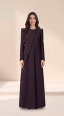 The Afroz Asymmetric Panel Tailored Abaya
