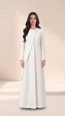 The Afroz Asymmetric Panel Tailored Abaya