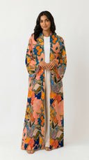 The Sana Floral Open Front Abaya