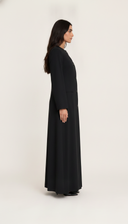 The Habiba Keyhole Neck Button Front Abaya