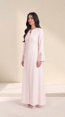 The Dima Tailored Abaya with Sheer Split Cuffs