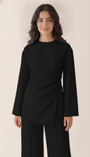The Rabab Ruched Wrap Detail Co-Ord Set