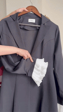 The Mariam Tailored Abaya with Pleated Cuff Detail