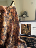 The Alyazia Dark Floral Print Abaya