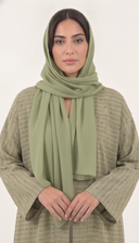 The Nasima Soft Linen Line Open Front Abaya