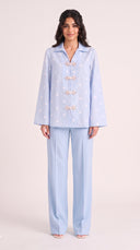 The Hamna Polka Dot Mandarin Button Detail Co-Ord Set