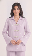 The Hamna Polka Dot Mandarin Button Detail Co-Ord Set