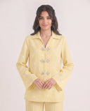 The Hamna Polka Dot Mandarin Button Detail Co-Ord Set