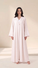 The Lubaba Minimal Button Detail Abaya