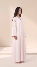 The Lubaba Minimal Button Detail Abaya