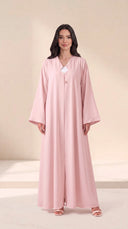 The Lubaba Minimal Button Detail Abaya