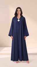 The Lubaba Minimal Button Detail Abaya