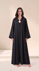 The Lubaba Minimal Button Detail Abaya