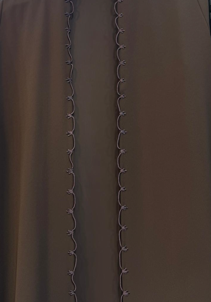 The Nashwa Scalloped Front Edge Abaya