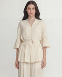 The Haya Pintuck Tie-Waist Co-Ord Set