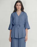 The Haya Pintuck Tie-Waist Co-Ord Set