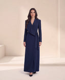 The Asira Draped Wrap Abaya with Waist Tie
