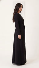 The Fida Asymmetric Tie-Front Tailored Abaya