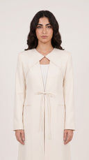 The Tala Tie-Front Panel Abaya