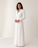 The Halima Shawl Collar Wrap Abaya