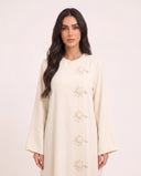 The Rasha Floral Knot Closure Abaya