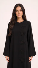 The Rasha Floral Knot Closure Abaya