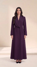 The Mumina Sculpted Lapel Tailored Abaya