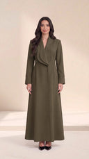 The Mumina Sculpted Lapel Tailored Abaya