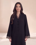 The Zuhaira Scalloped Organza Detail Abaya