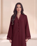 The Zuhaira Scalloped Organza Detail Abaya