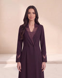 The Wahiba Tailored Abaya with Sheer Panel Detailing