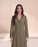 The Wahiba Tailored Abaya with Sheer Panel Detailing