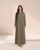The Layina Pearl Cuff Abaya with Button Detail
