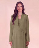 The Hareer Wrap Detail Abaya with Side Tie