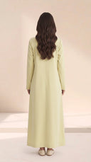 The Dina Covered Buttons & Patch Pockets Abaya