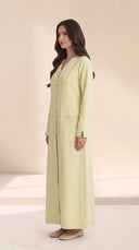 The Dina Covered Buttons & Patch Pockets Abaya