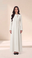 The Saghira Asymmetric Button Detail Abaya