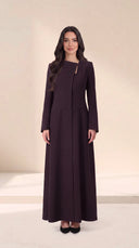 The Saghira Asymmetric Button Detail Abaya