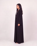 The Anan Open Abaya with Cut-Out Cuff Detail