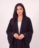 The Anan Open Abaya with Cut-Out Cuff Detail