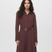 The Halima Deep Burgundy Dress