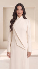 The Shifa Asymmetric Button Detail Abaya