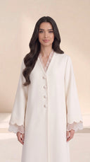 The Zuhaira Scalloped Organza Detail Abaya