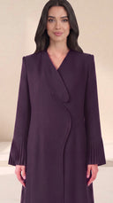 The Saman Draped Abaya with Pleated Cuffs